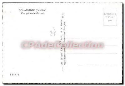 Douarnenez (Finistère) — Ogólny widok portu — Les Éditions d'Artel, Paryż — Rewers