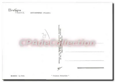 Douarnenez (Finistère) — El Puerto — Ediciones « La Cigogne » — Reverso