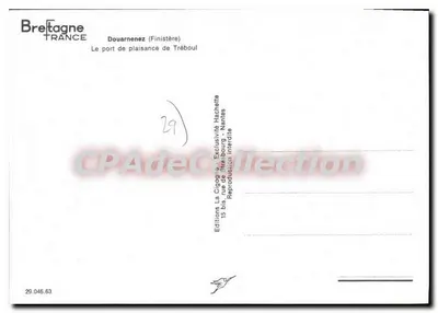 El puerto de recreo de Tréboul — Douarnenez (Finistère) — Éditions La Cigogne — Reverso