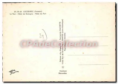 Locquirec — Porto da Bretanha — Edições « La Cigogne » — Verso