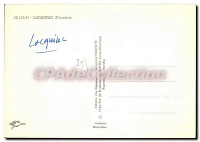 Locquirec — Regata żeglarska — Wydawnictwo Hachette — Rewers