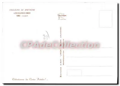 Locquirec — O porto — Edições de Arte 'Jack' Louannec — Verso