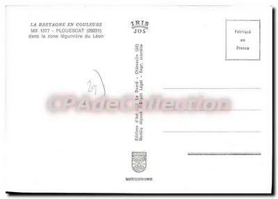 Plouescat — widok obszaru warzywnego Léon — Éditions d'Art JOS — Rewers