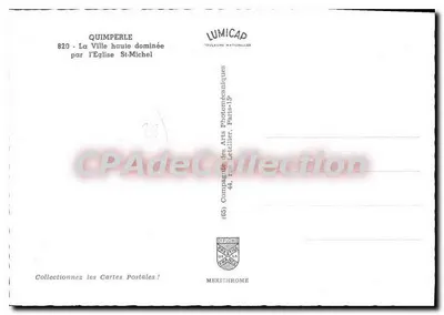 Quimperle — Miasto górne dominowane przez Katedrę św. Michała — Lumicap — Rewers