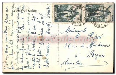 Roscoff — Ogólny widok — Stara pocztówka z kolekcji n°41 — Rewers