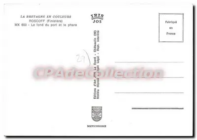 Roscoff (Finistère) — Fundusz portu i fara — Wydawnictwo Sztuki JOS — Rewers