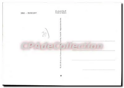 Roscoff — Carta postal turística com mapa e fotos — Elnacap — Verso
