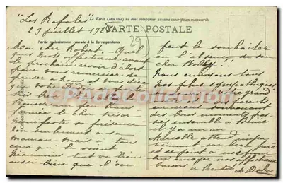 St-POL-de-LÉON (Finistère) — Dolmen de Caravel — Carta postal n°43 — Verso