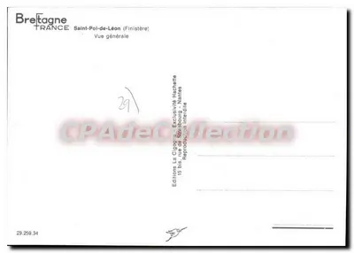 Saint-Pol-de-Léon — Widok ogólny — La Cigogne — Rewers