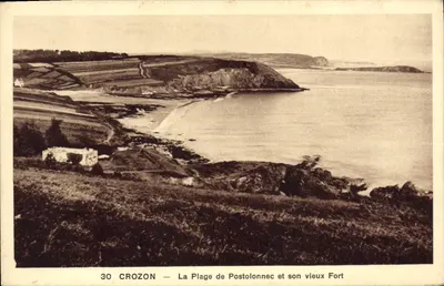 Crozon — A Praia de Postolonnec e seu velho Forte