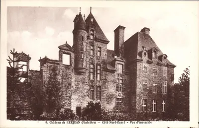 Castelo de Kerjean (Finistère) — Lado Noroeste — Vista geral