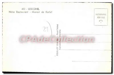 Manor de Kerlut — Lesconil — Fotografia de Poulillot Ehannc — Verso