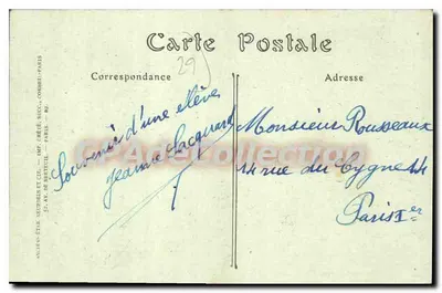 Le Conquet (Finistère) — O Manoir du Cosquiez — editor JND, n° 206 — Verso