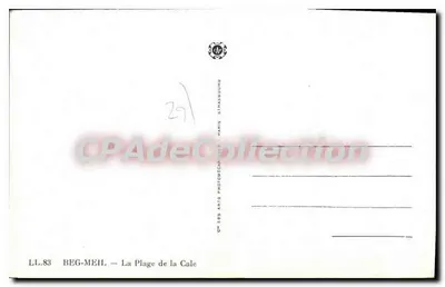 Beg-Meil — A Praia da Cale — Les Arts Photographiques, Paris — Verso