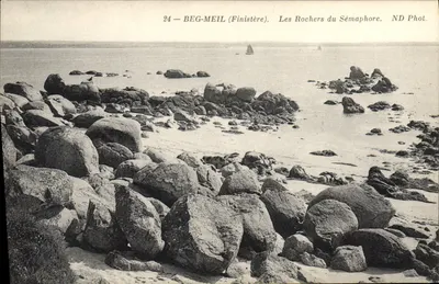 Beg-Meil (Finistère) — Os Rochos do Sémaphore — ND Phot.