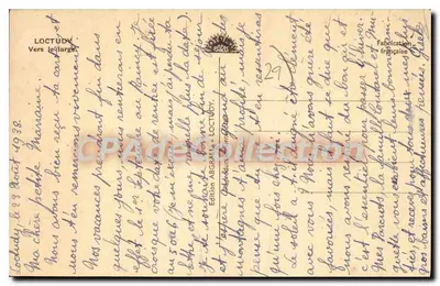 Dois veleiros e um pequeno barco — Loctudy — Edição Abraxa, n°29 — Verso