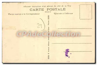 Le Conquet — A Ponta dos Raposos e Praia de Porthéz — G. Artaud, editor — Verso