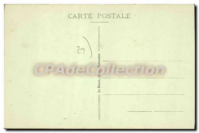 Locronan - Der Alte am Portal der Kirche — Serie 843, Verlag Le Dorsé — Rückseite