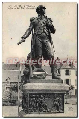 Carhaix (Finistère) — Estátua de La Tour d'Auvergne — CPAdeCollection