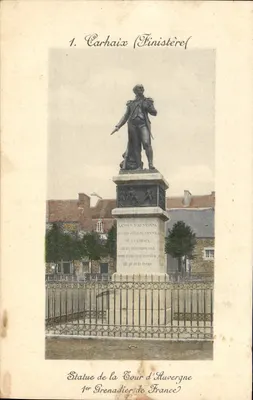 Estatua da Cour d'Auvergne — Carhaix (Finistère) — editor desconhecido, n° 29