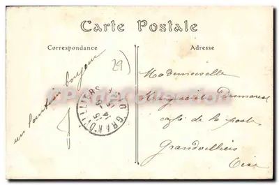Brignogan (Finistère) — Statua Najświętszej Maryi Panny widziana z Castel-Houët — ND. Fot. — Rewers