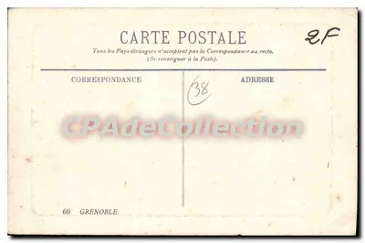 Grenoble — A Rue Félix Poulat — L.L. — Verso