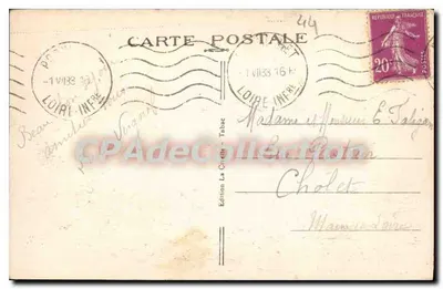 Pornichet-les-Pins (Loire Inf.) — Uma Praia de Bonne-Source — Edição La Crèche - Tâbac — Verso