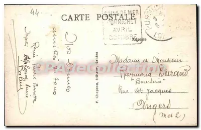 Pornichet (Loire-Inf.) — Allgemeiner Blick auf den Strand und die Bucht — F. Chapeau, Verlag, Nantes — Rückseite