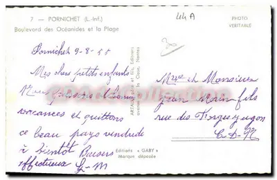 Gaby — Bulwar Oceanid i plaża — Wydawnictwo Gaby, Nantes — Rewers