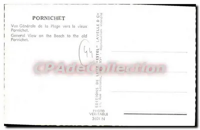 PORNICHET — Ogólny widok plaży w kierunku starego Pornichet — Wydawca Estel — Rewers