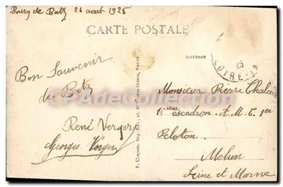 Pornichet (Loire-Inf.) — Ecke der Strand, Richtung La Baule — F. Clapeau, Imp. Orléans — Rückseite