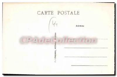 Pornichet (Loire-Inf.) — Vista general de la Playa, tomada desde las Rocas — F. Chapeau, editor Nantes — Reverso