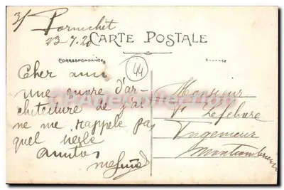 Pornichet (Loire-Inf.) — Brzeg i Stare Fort — kolekcja F. Chapeau, Nantes - 3e mille — Rewers