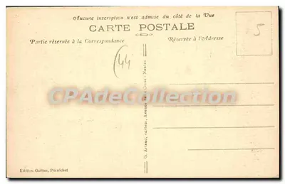 O Castelo de Bonne Source — PORNICHET — Edição Gaëtan, n° 33 — Verso
