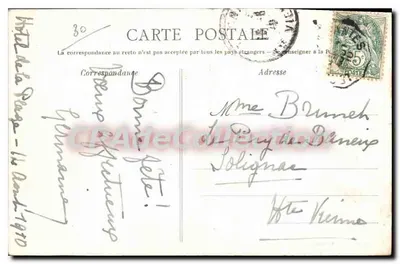 Pornichet (Loire-Inf.) — Vista geral — Editor Ad. Nozais, Nantes — Verso