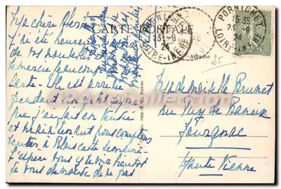 PORNICHET (Loire-Inf.) — Au Bols d'Amour - Route de la Baule — 3e mille — editor P. Chardieu, Imp. Édit. Nantes — Verso