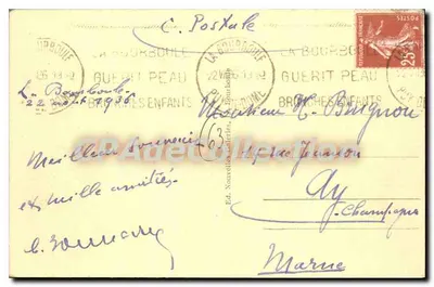 La Bourboule - Widok ogólny — wydawca Ed. Nouvelles Galeries, nr 107 — Rewers