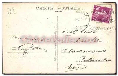 La Bourboule — Ogólny widok i Dolina Vendelx — J. Gouttienganges, wydawca — Rewers