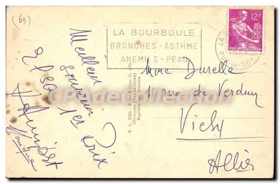 La Bourboule - Sous-bois du Charlet — L'Auvergne — Wydawca Gaëtano — Rewers