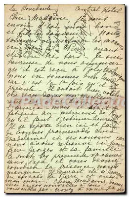 La Bourboule - Droga do St-Sauves i Jezioro Barrage - Stara pocztówka z kolekcji n°1393 — Rewers