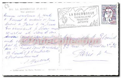 La Bourboule — Vista Geral — Editor Edce — Verso