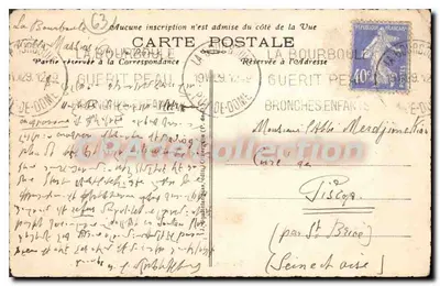 La Bourboule - Bairro da Igreja e Teleférico — Verso