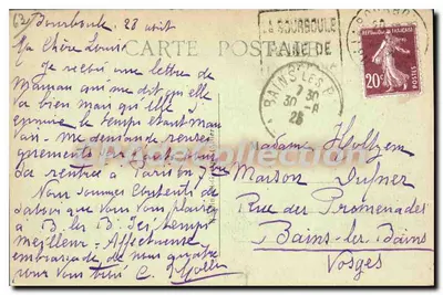 La Bourboule – Przełęcze zbiornika – Ideal, n° 3055 — Rewers