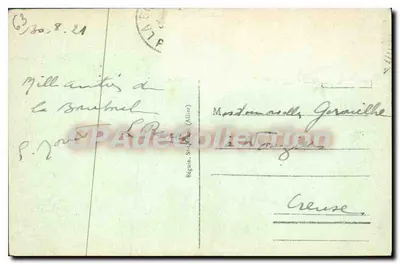La Bourboule — Widok na Wielki Zakład i Katedrę — La Auvergne Pittoresque, nr 3027 — Rewers