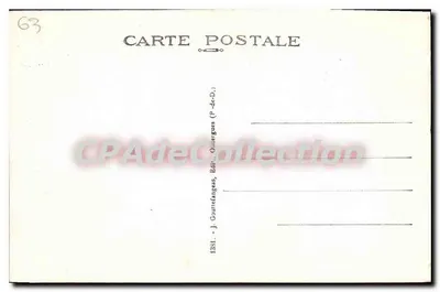 La Bourboule — Widok ogólny — J. Gouttefanges, wydawca — Rewers