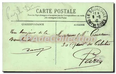 La Bourboule — Ogólny widok i Puy Gros — LL. n°10 — Rewers