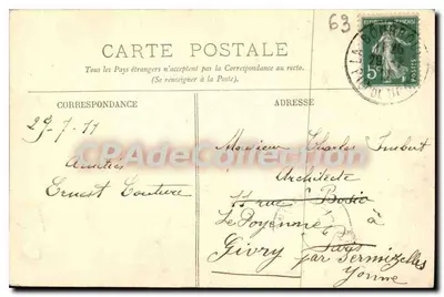 La Bourboule — Źródło Clémence — LL. — N°52 — Rewers