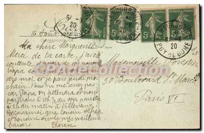 La Bourboule — Ogólny widok i Dolina Vendeix — Éditeur L.L. n°9 — Rewers