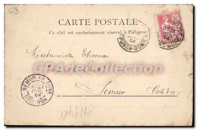 La Bourboule — Zakład Termiczny i Kasyno — B & J. 10928 — Rewers