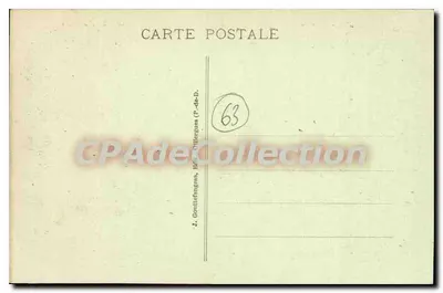 La Bourboule — Widok z Plateau Charlannes — g.d'o. 838 — J. Gouttefange, Wyd. d'Alliergon (P.-de-D.) — Rewers